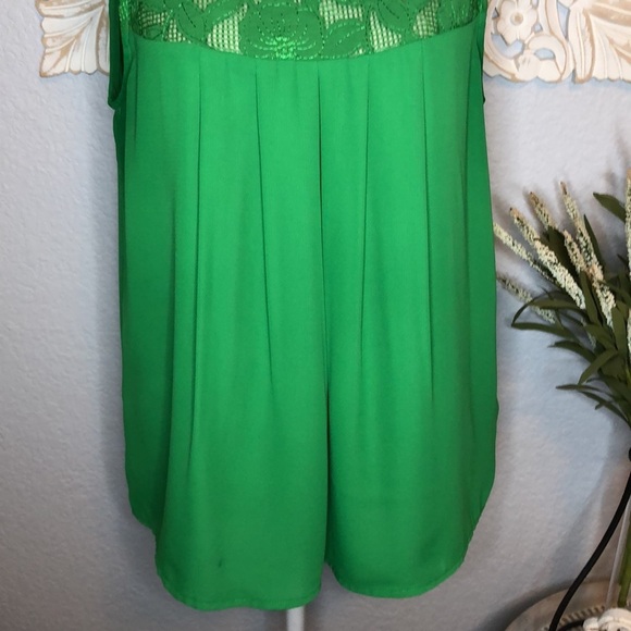 Green Baby Doll Top Large - Picture 4 of 12
